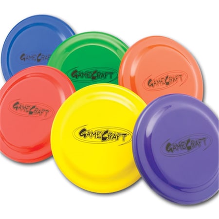Gamecraft 9 in. Plastic Flying Discs, 6PK 1201550
